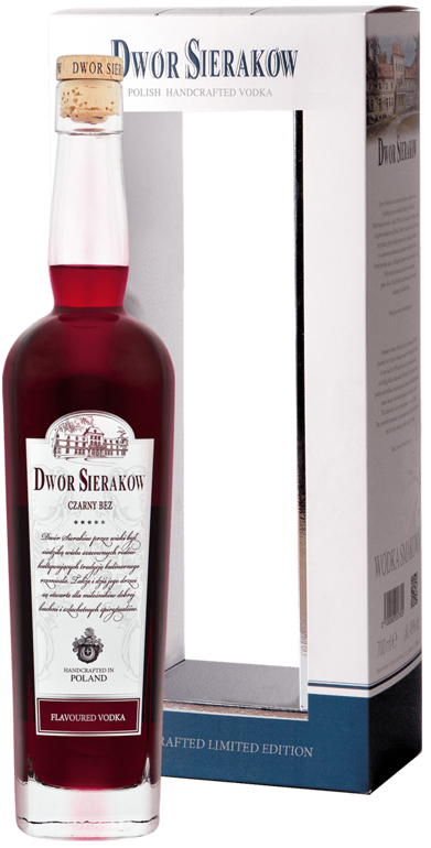 Dwór Sieraków Czarny Bez 0,7 l w pudełku