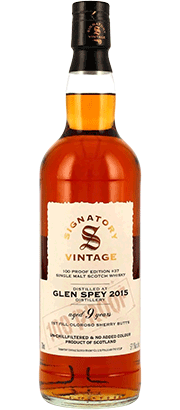 Glen Spey 2015 9 YO 100 Proof Edition # 37 Single Malt Scotch Whisky
