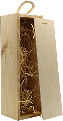 Zasuwana skrzynka na wino - pojedyncza