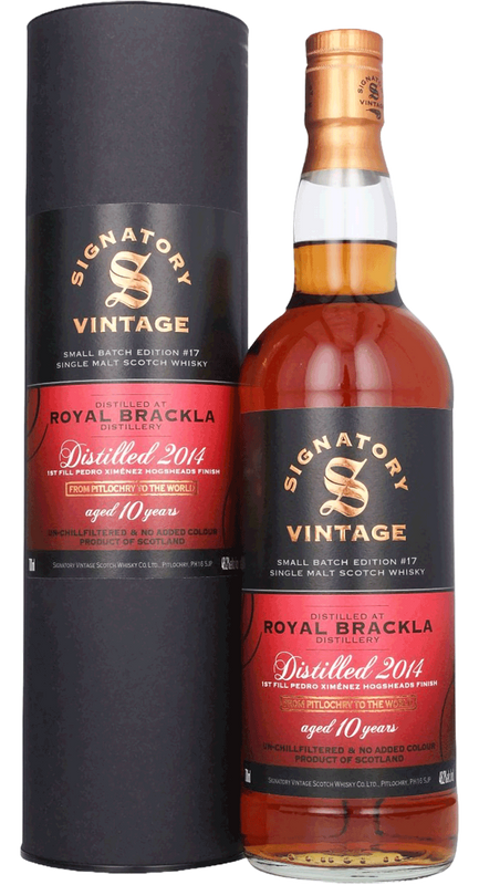 Royal Brackla 2014 10 YO Small Batch Edition # 17 Single Malt Scotch Whisky