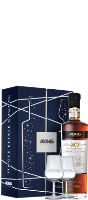 ABK6 Family Reserve Single Estate z 2 kieliszkami w świątecznym pudełku