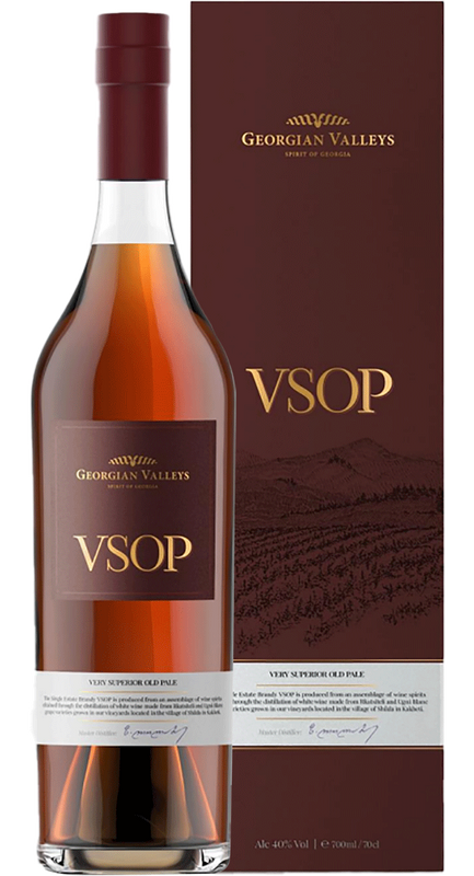 Georgian Valleys Brandy VSOP 0,7 l w prezentowym pudełku