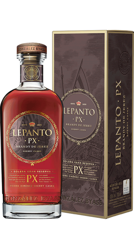 Brandy de Jerez Lepanto Pedro Ximénez Solera Gran Reserva