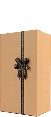 Eleganckie pudełko na 2 wina eko kraft