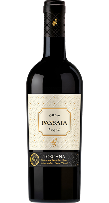 Gran Passaia Rosso w drewnianej skrzynce